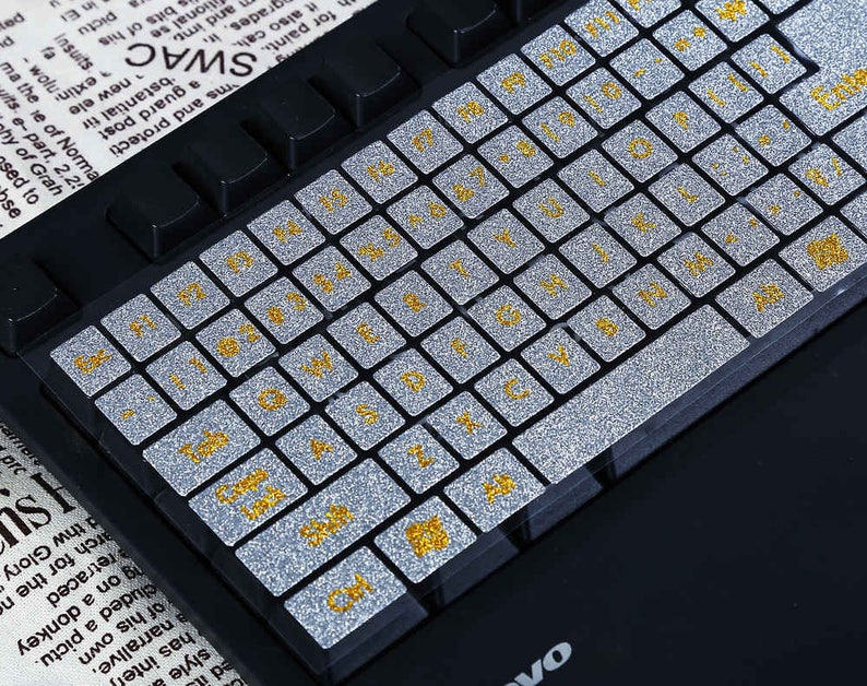 Glitter Keyboard Sticker DIY 3D Espuma escritorio teclado Etsy España