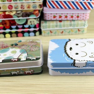 Animal Print Tin Box: Small Storage Container (9cm x 6.5cm)