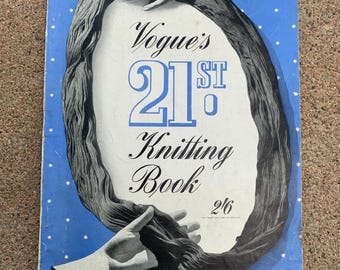 21.º libro de tejido de Vogue de 1942: Patrones de tejido de guerra, edición original