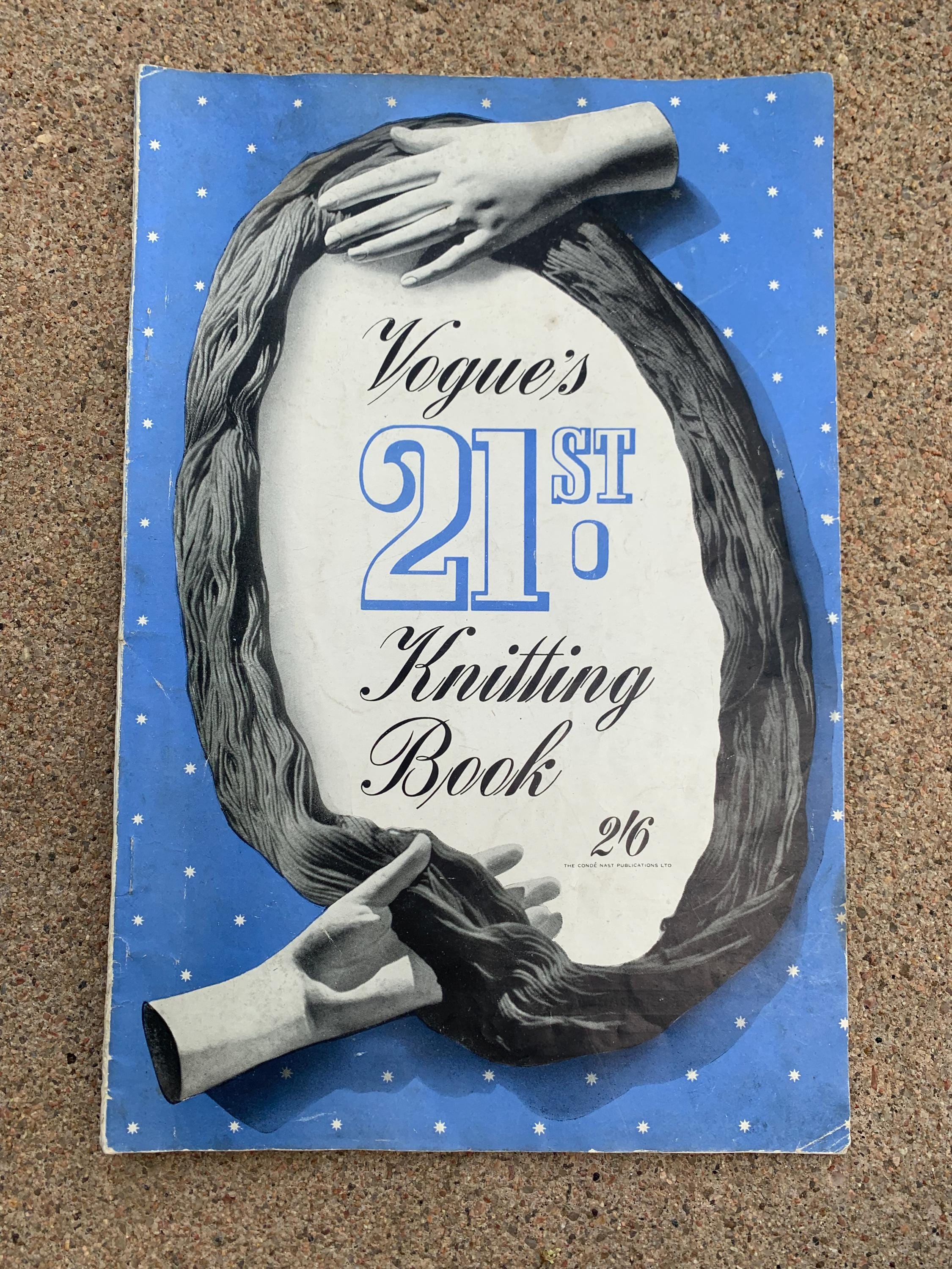 1942年 ヴォーグ誌第21号 編み物本、戦時中の編み物パターン、初版