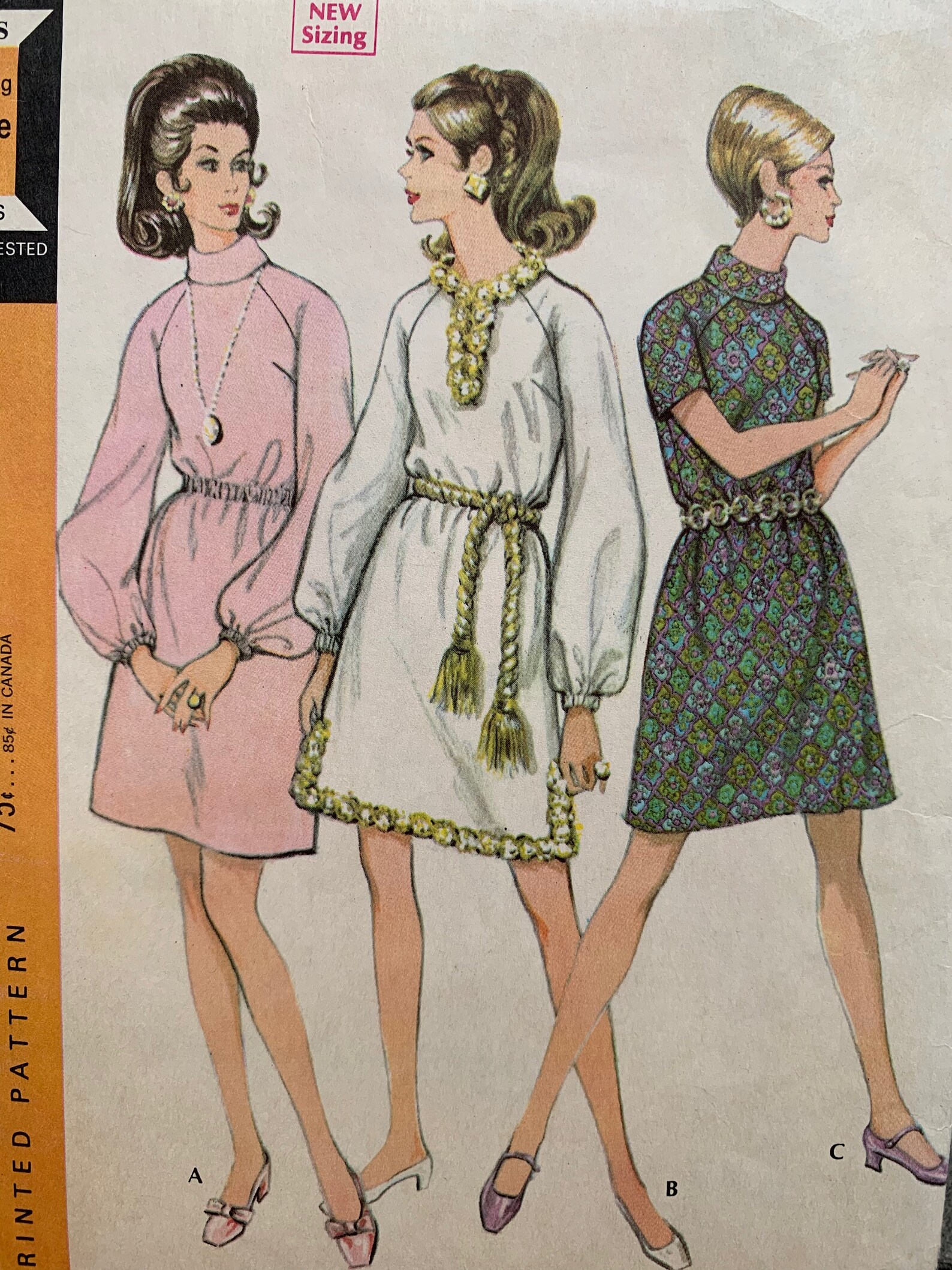 60s McCall's 9627 Pattern Misses' Dress in Three | Etsy
