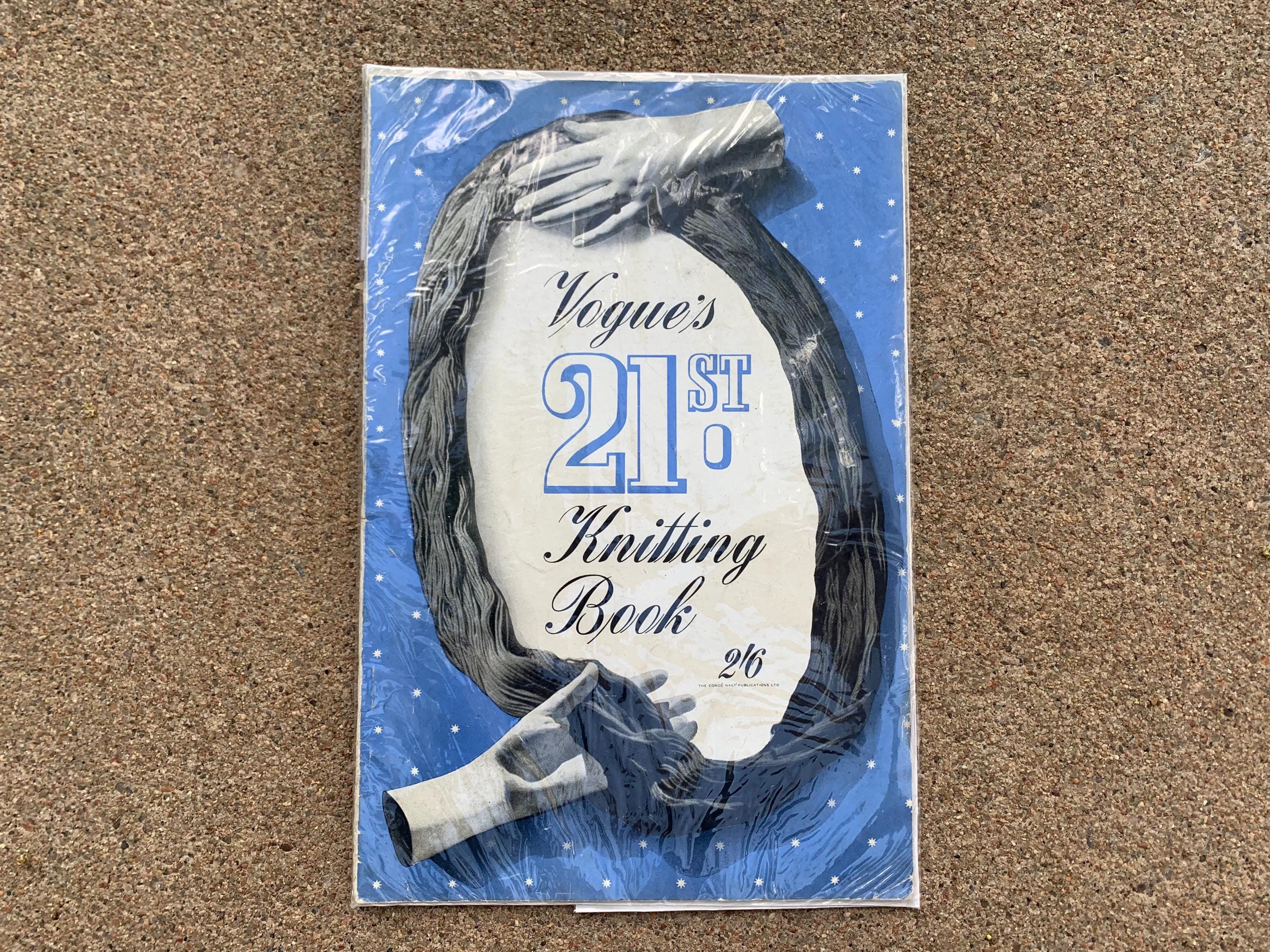 1942年 ヴォーグ誌第21号 編み物本、戦時中の編み物パターン、初版