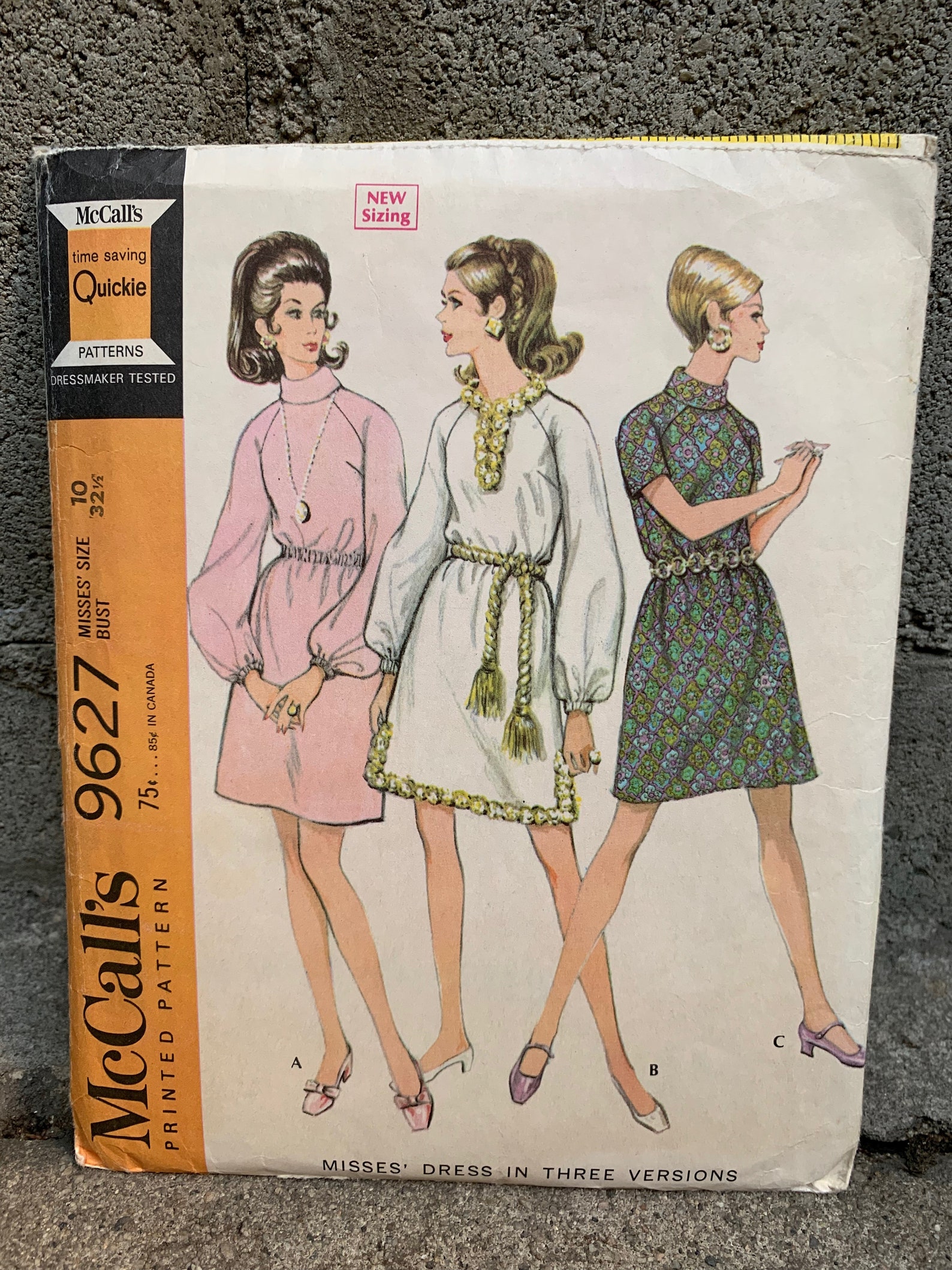 60s McCall's 9627 Pattern Misses' Dress in Three | Etsy