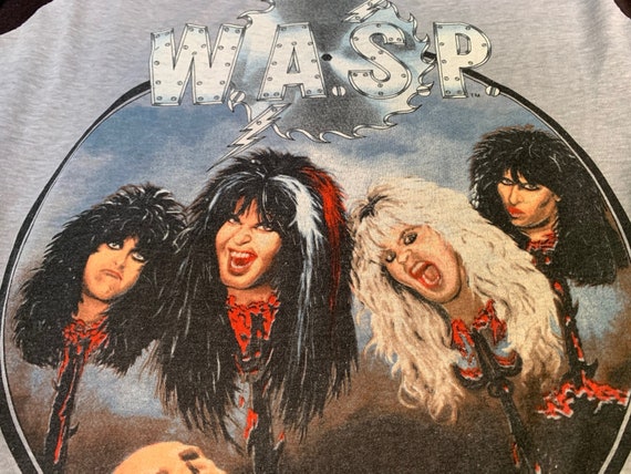 1986 W.A.S.P. Tour T-Shirt 'The Last Commando Tou… - image 7