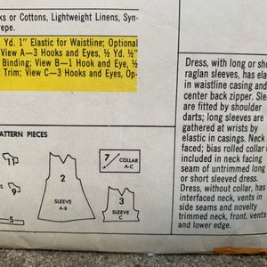 60s Mccall's 9627 Pattern Misses' Dress in Three Versions // Size 10 ...