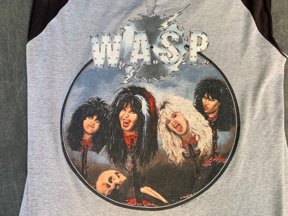 1986 W.A.S.P. Tour T-Shirt 'The Last Commando Tou… - image 6