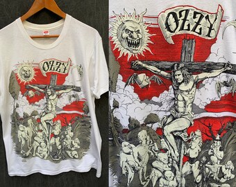 1990 Ozzy Osbourne Crucifixion Concert Tee Glow in the Dark 90/91