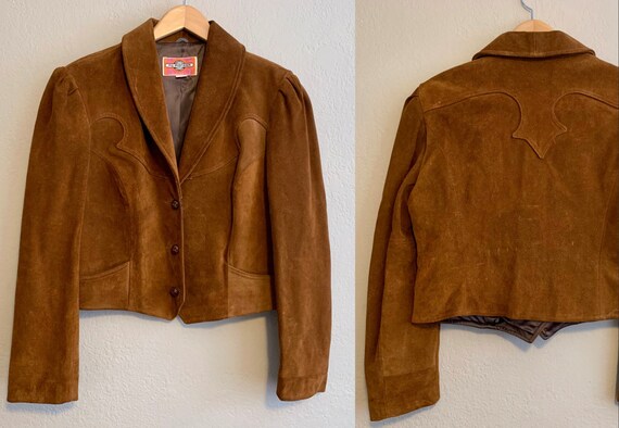 70s Miss Pioneer Wear Suede Leather Jacket Brown Western Wear - Etsy