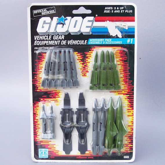 MOC//NEW//SEALED VINTAGE RETRO 1986 GI JOE VEHICLE GEAR ACCESSORY PACK #1