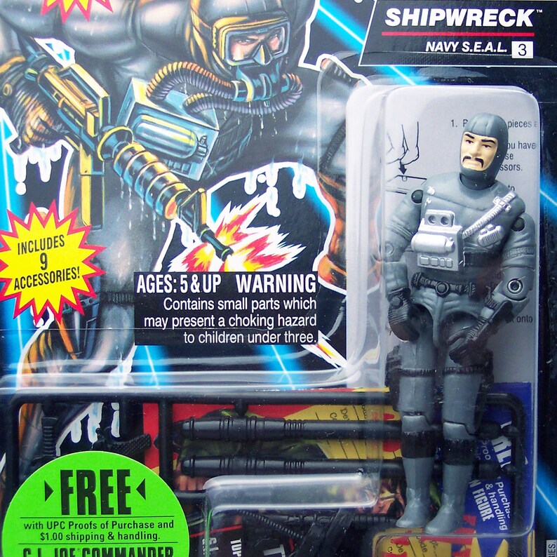 G I JOE BODY PART 1994 Major Bludd Left Arm C8.5 Very Good