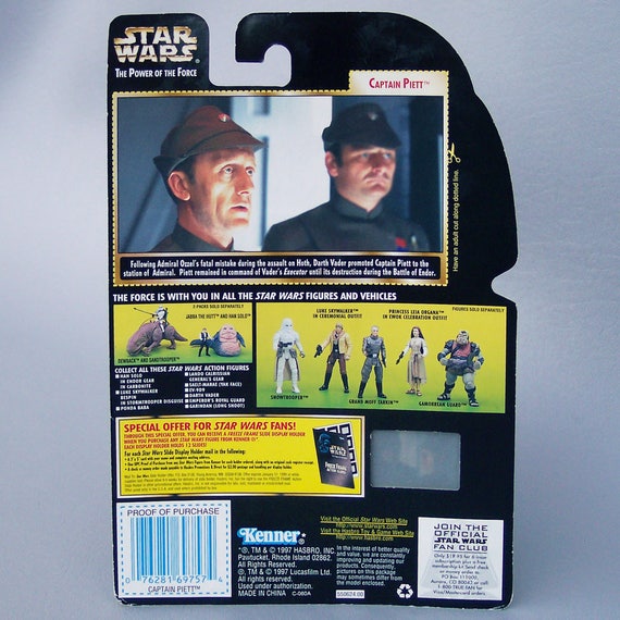 Star Wars Captain Piett POTF Action Figure Freeze Frame MOC RARE Power of Force