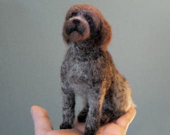 Custom Made Wirehaired Pointing Griffon, Custom Needle Felted Dog, Deutsch Drahthaar, German Shorthaired Pointer or any other breed