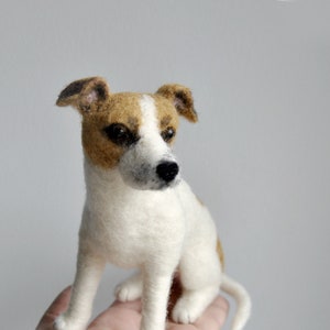 Jack Russell Terrier or any other breed, Custom Made Dog Sculpture, Needle Felted Dog, 3 D Pet Portrait - made to order