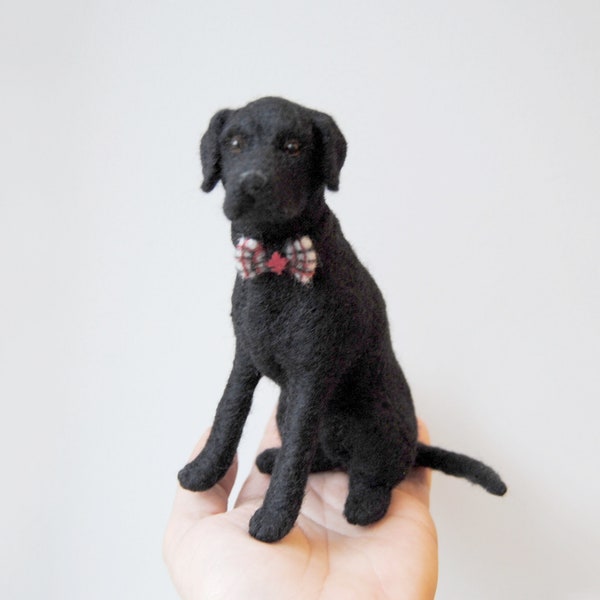 Needle Felted Dog, Custom Made Dog Portrait, Labrador Retriever or any other breed - made to order