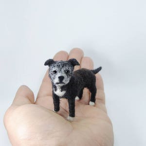 Custom Made Pet Portrait, SMALL SIZE, Personalized Felt Miniature Dog: English Springer Spaniel or any other breed image 2