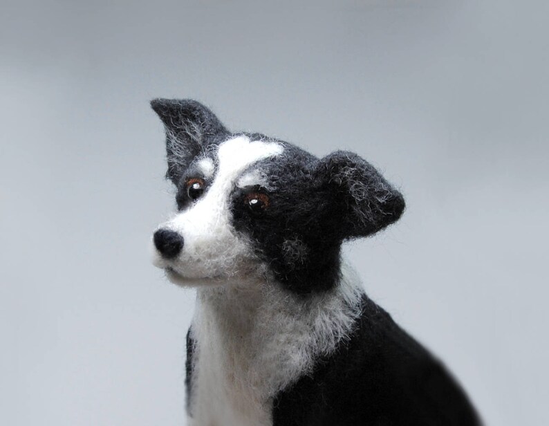 Australian Shepherd Needle Felted Dog Pet Portrait English Etsy