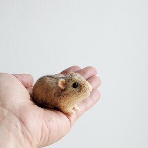 Custom Realistic Hamster, Needle Felted Animal, Handmade 3D Pet Portrait made to order image 7