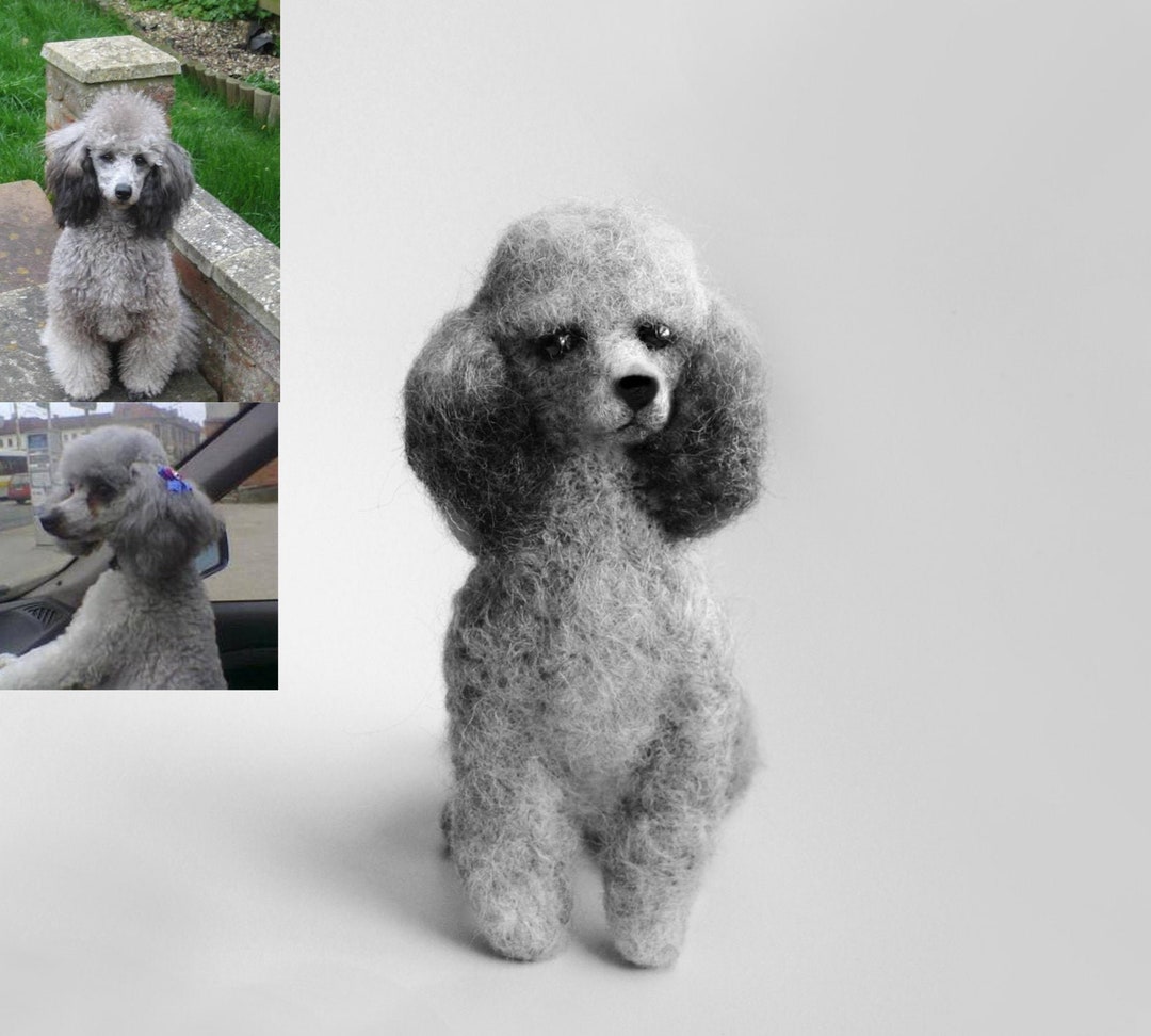 Needle Felted Poodle, Custom Made Dog; Poodle, Labradoodle, Cockapoo or ...