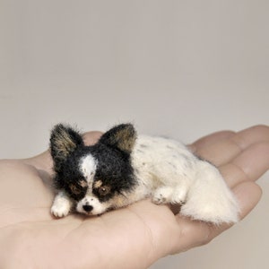 Custom Made Dog Portrait, SMALL SIZE, Needle Felted Miniature Dog, Chihuahua or any other dog breed