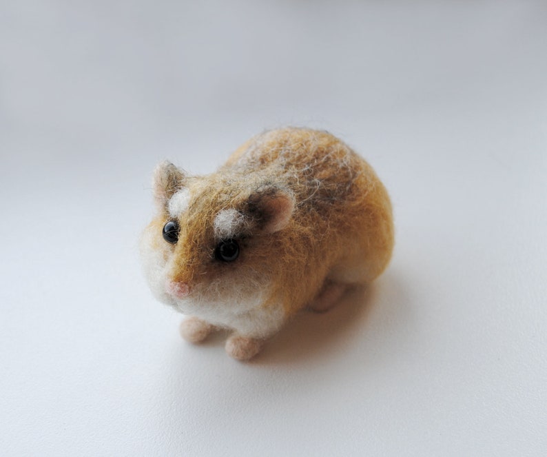 Custom Realistic Hamster, Needle Felted Animal, Handmade 3D Pet Portrait made to order image 8