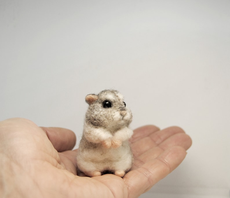 Custom Realistic Hamster, Needle Felted Animal, Handmade 3D Pet Portrait made to order image 10