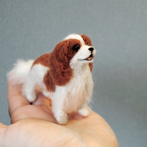 Mascota personalizada, perro miniatura de fieltro personalizado: Cavalier King Charles Spaniel o cualquier otra raza