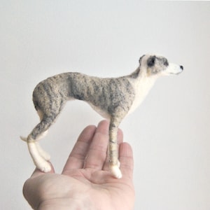 Custom Made Dog Sculpture, Needle Felted Whippet, Greyhound or any other breed
