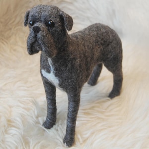 Cane Corso, Custom Made Dog, Needle Felted Animal, Commission Dog Portrait, Cane Corso or any other breed - made to order