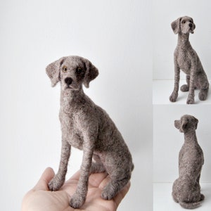 Needle Felted Dog, Custom Made Dog Portugese Water Dog or any other breed made to order image 2