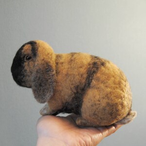 Custom Made Rabbit, Needle Felted Rabbit, Handmade Lifelike Felt Rabbit ...