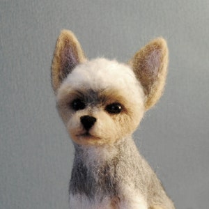 Needle Felted Chihuahua, Custom Made Dog Portrait, Chihuahua or any other breed made to order image 6