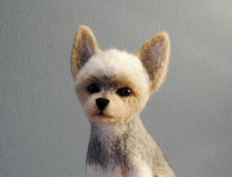 Needle Felted Chihuahua, Custom Made Dog Portrait, Chihuahua or any other breed made to order image 6