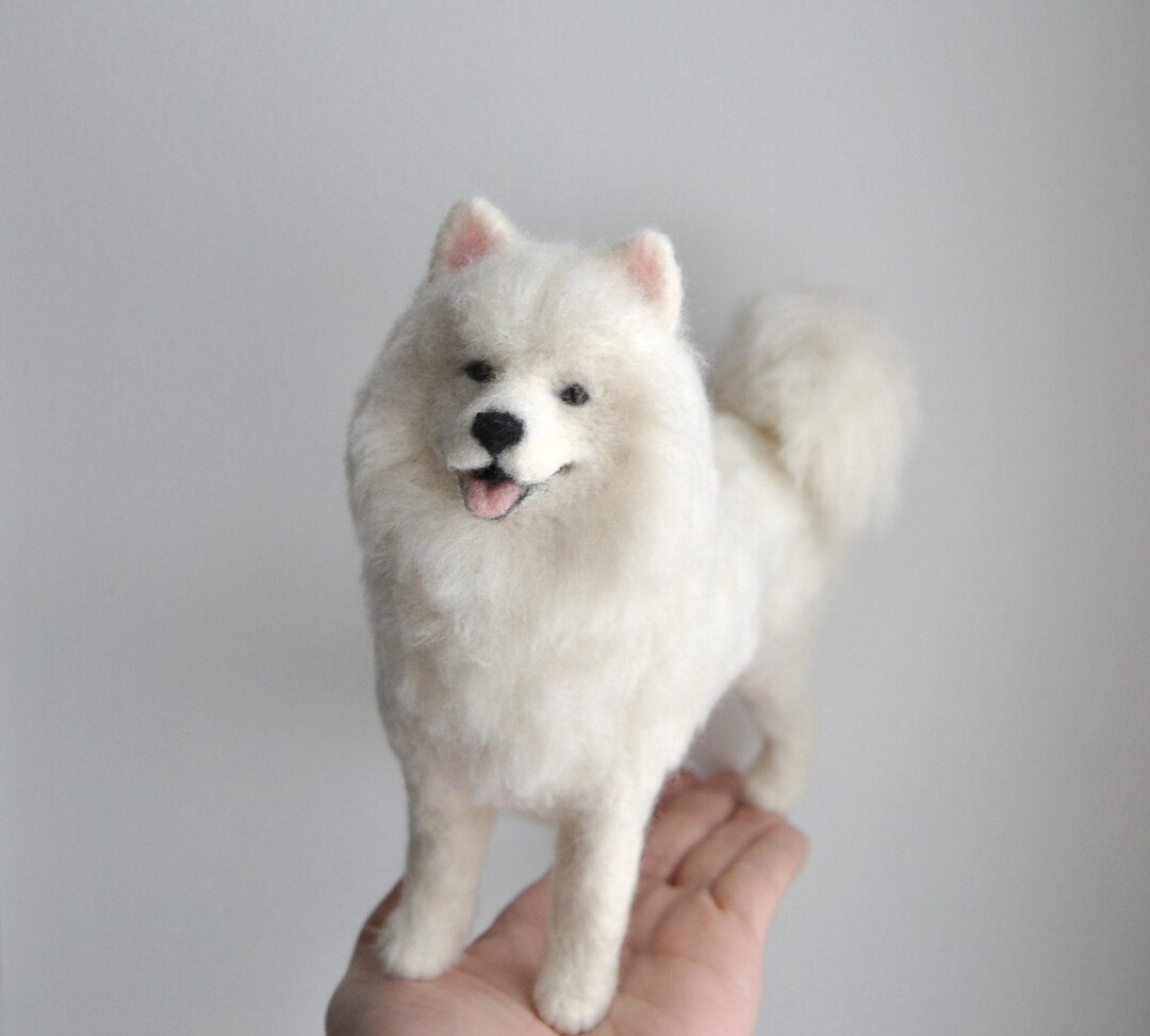 【Samoyed】Samoyed Soft Ice Cream Skirt JXK 1/6 Samoyed Model Animal Pet Collector Decor Cute Dog