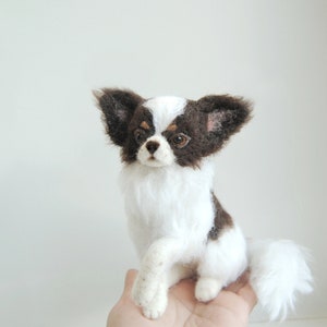 Needle Felted Chihuahua, Custom Made Dog Portrait, Chihuahua or any other breed made to order image 5