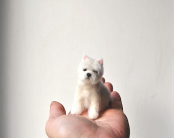 West Highland Terrier - Needle Felted Dog Miniature - Westie