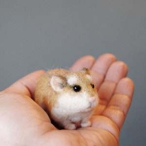 Custom Realistic Hamster, Needle Felted Animal, Handmade 3D Pet Portrait made to order image 9