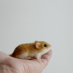 Custom Realistic Hamster, Needle Felted Animal, Handmade 3D Pet Portrait made to order image 3