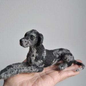 Custom Made Dog, Needle Felted Animal, Commission Dog Portrait, Great Dane, Weimaraner or any other breed - made to order
