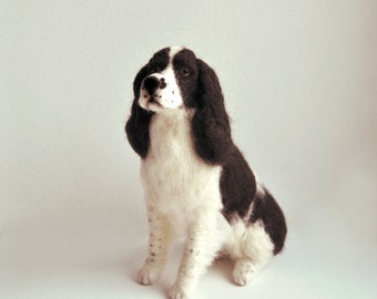 Custom Made Felt Dog, English Springer Spaniel or any other breed - made to order