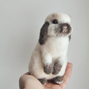 Custom Made Bunny, Needle Felted Lifelike Rabbit: Mini Lop Bunny or any other breed