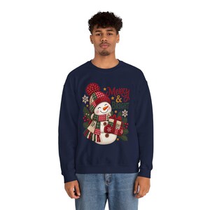 Gingerbread Baker Sweatshirt, Merry & Bright Christmas Crewneck, Holiday Pullover