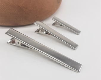 Pack of 10 Alligator Metal Hair Clips for Hair Bows, Millinery & Hat Making 30mm, 45mm or 65mm (CBP-108)