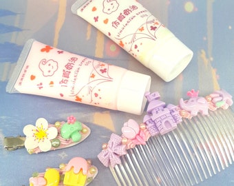 1 Tube of Whipped Cream Glue with Nozzle, Decoden Cream, 50g, Simulation Icing
