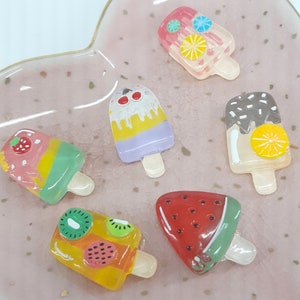 minkissy 50pcs Resin Accessories Resin Charms Mini Accessories Mini  Lollipops Flatback Charms Lollipop Nail Charms Gummy Bear Beads Cute Nail  Charms