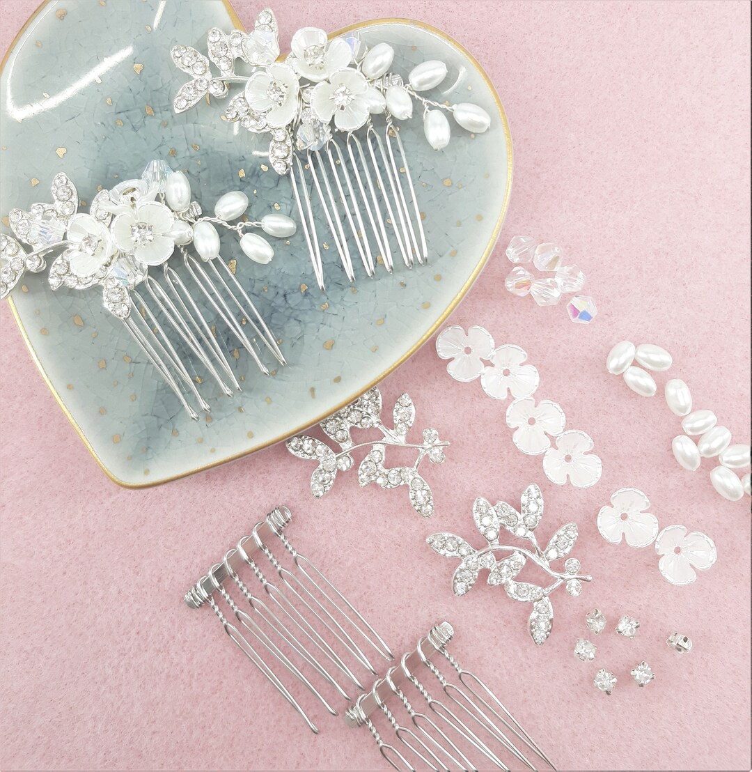DIY Mini Hair Comb Making Kit X2 for Wedding Brides or Etsy