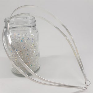 Zweireihige DIY Blank Tiara Stirnbänder in Silber Ton mit Schleifen für die Tiara Herstellung