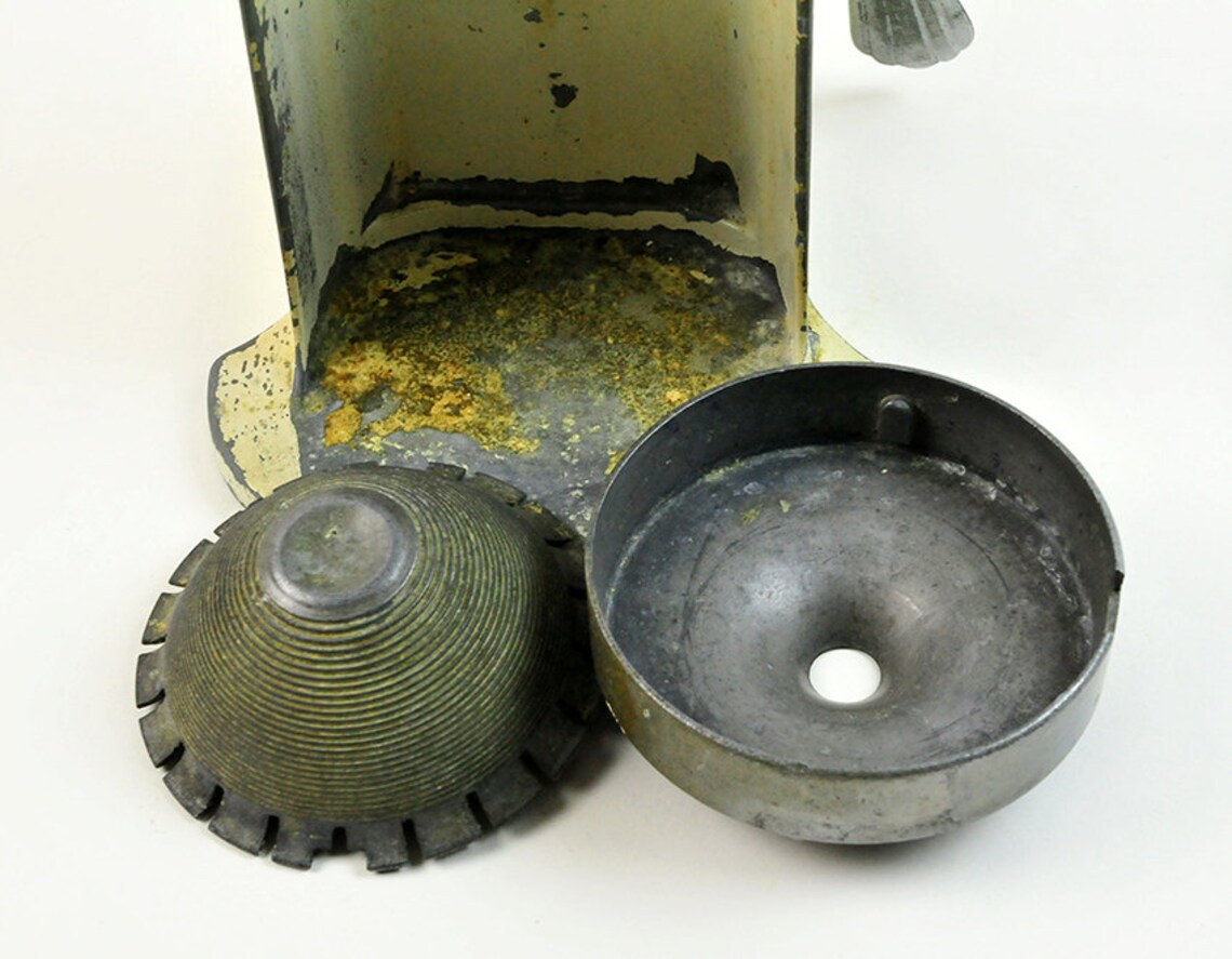Antique Juicer 1905 JuiceOMat Juicer Cast Iron Yellow Rustic Etsy