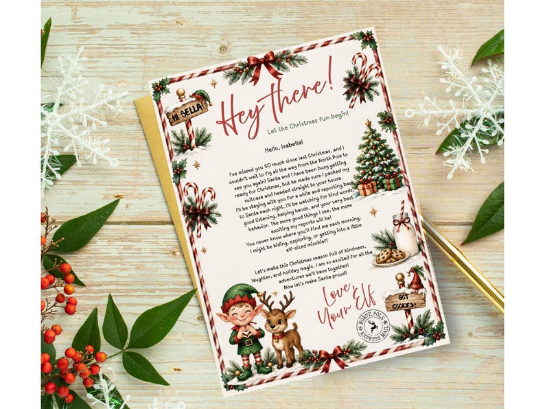 Elf Letter Template Set, Printable Elf Letters, Editable Elf Letters ...