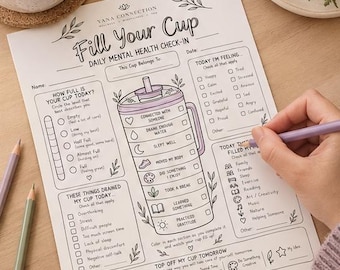 Scheda di autovalutazione per la salute mentale "Fill Your Cup" (Download digitale)