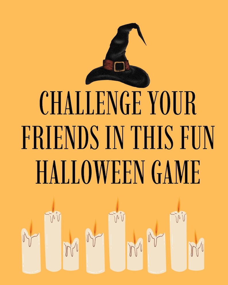 Halloween Drinking Game Cards | 45 Spooky Questions, Challenges ...